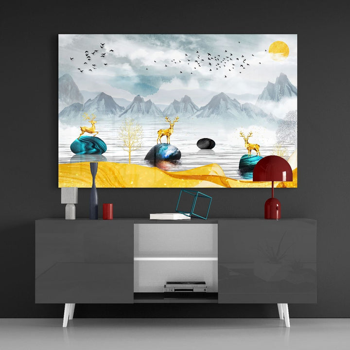 Rüya Gölü Cam Tablo