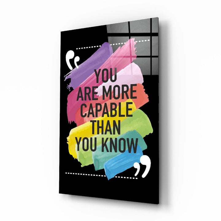 “Sandığından Daha Yeteneklisin” Cam Tablo