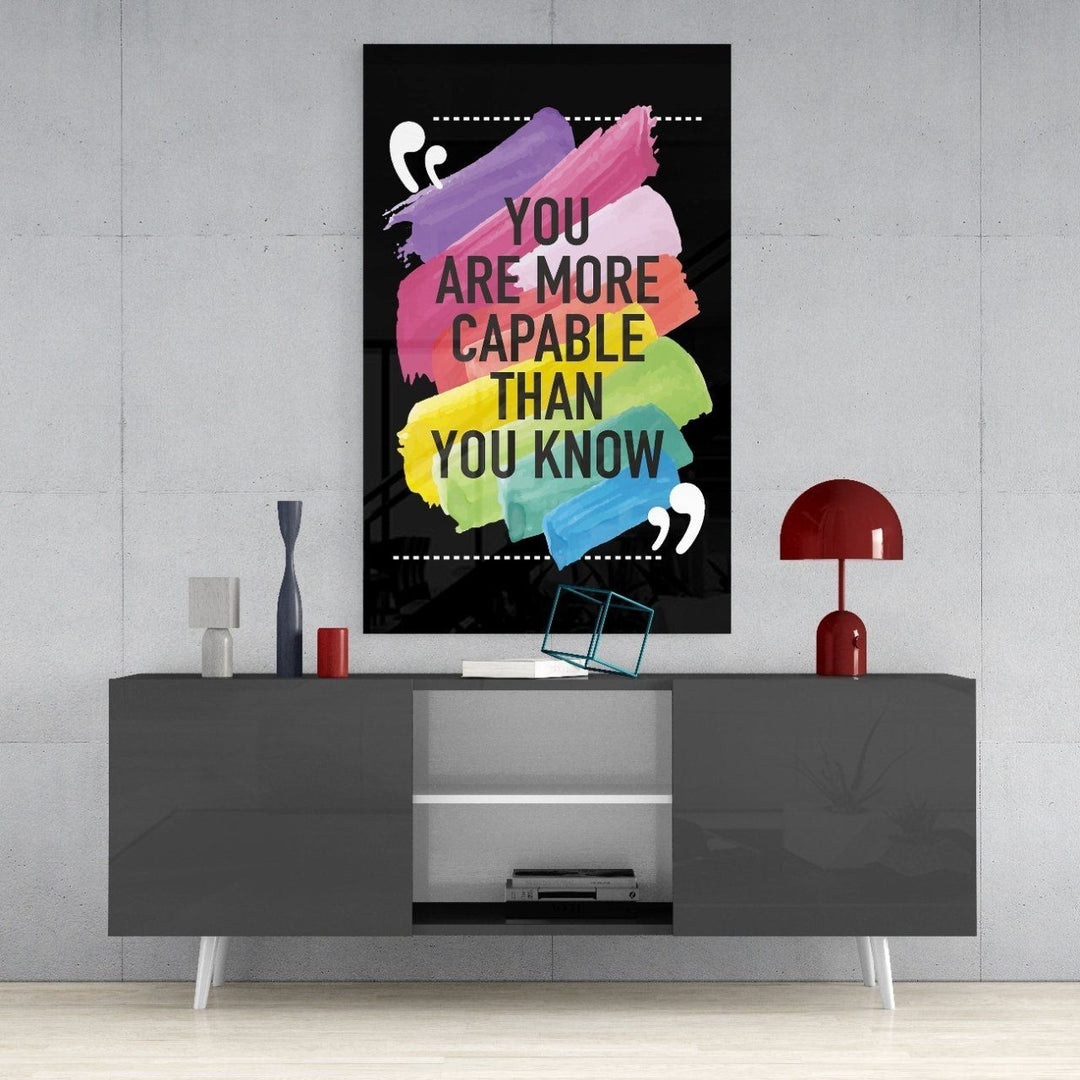 “Sandığından Daha Yeteneklisin” Cam Tablo