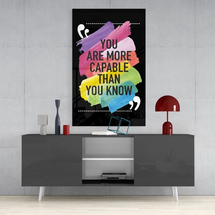 “Sandığından Daha Yeteneklisin” Cam Tablo