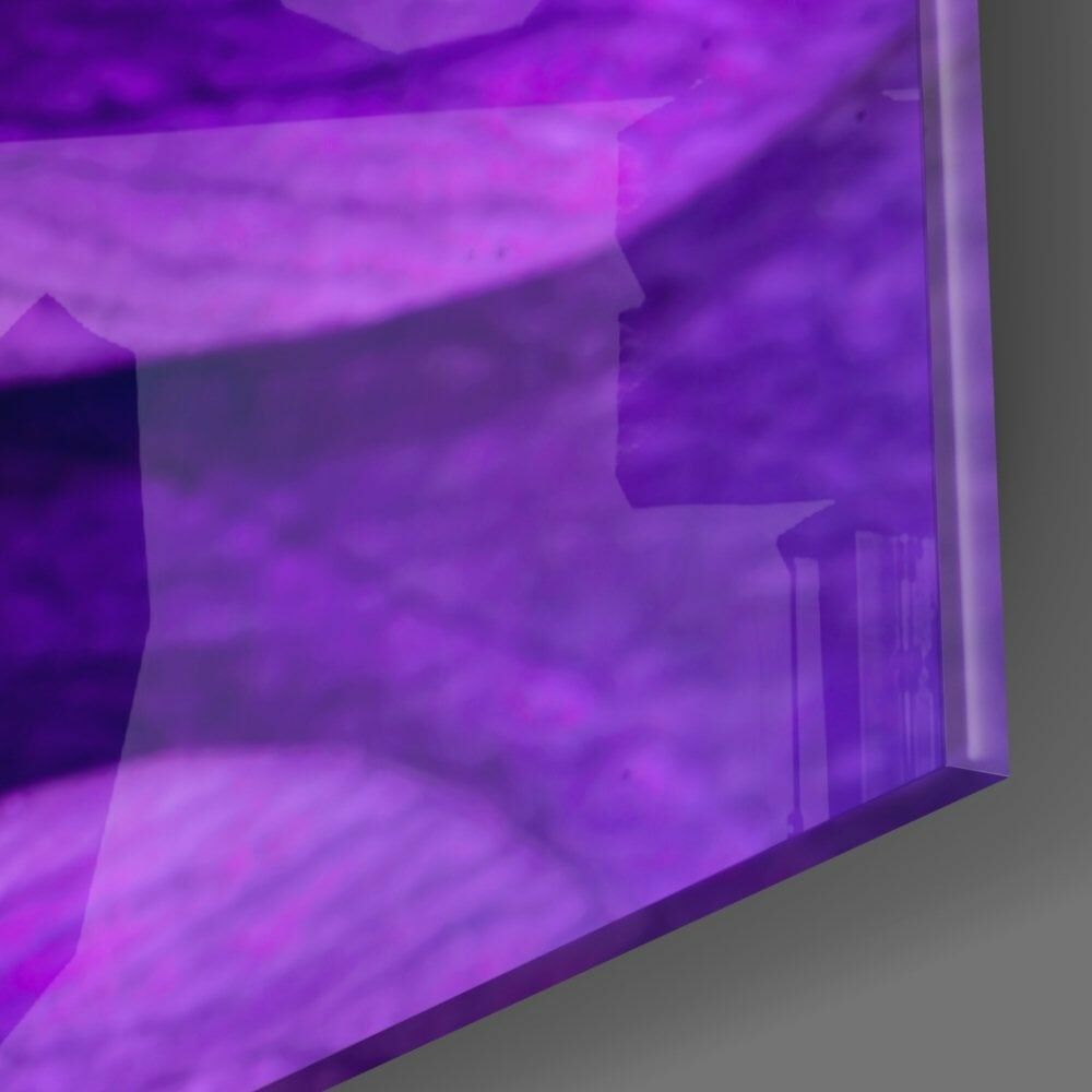 Sarı Çiçek Cam Tablo