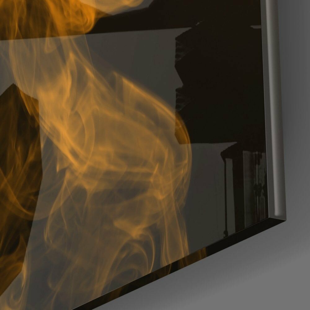 Sarı Duman Cam Tablo