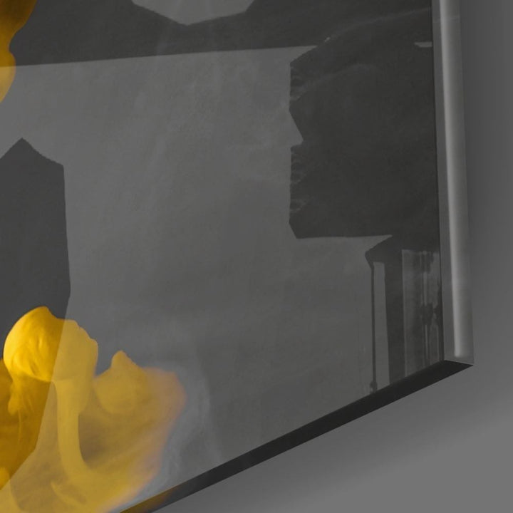 Sarı Duman Cam Tablo
