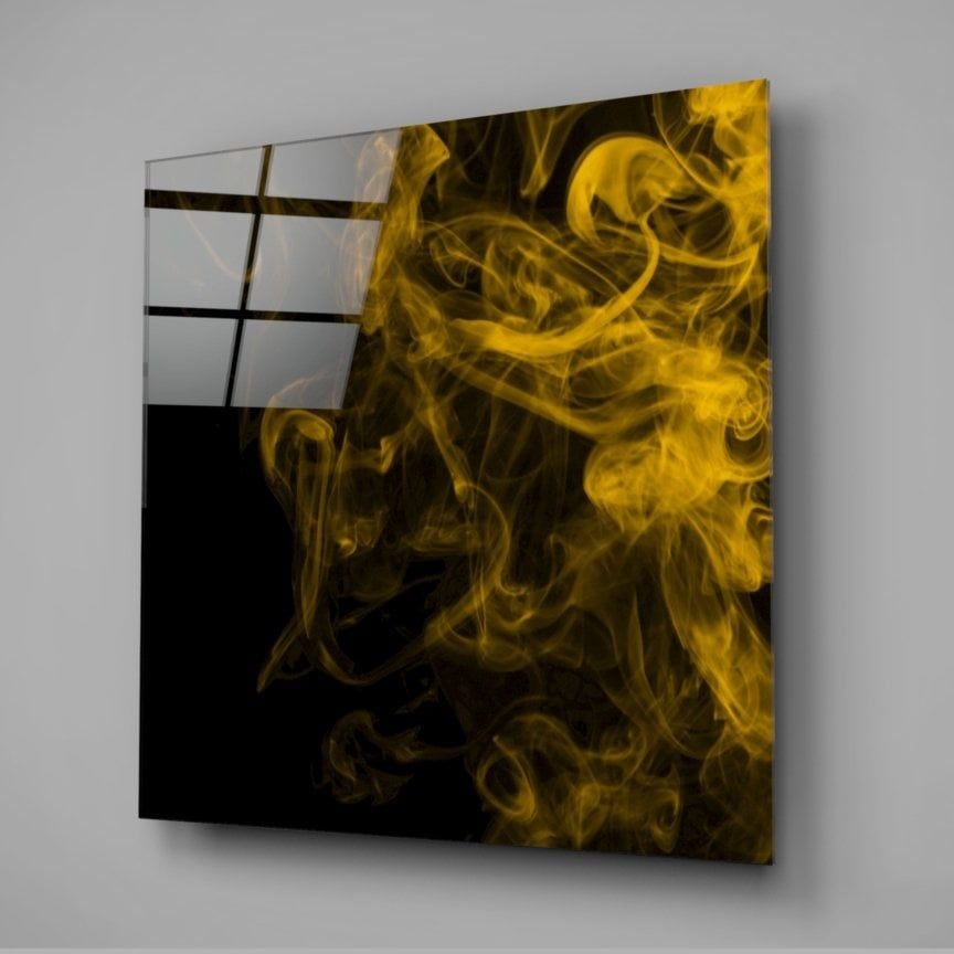 Sarı Duman Cam Tablo