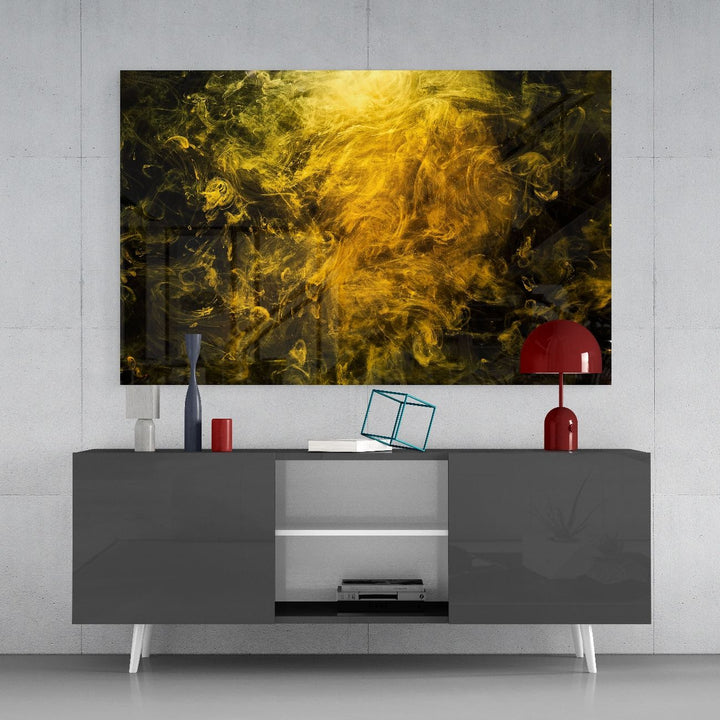 Sarı Duman Cam Tablo