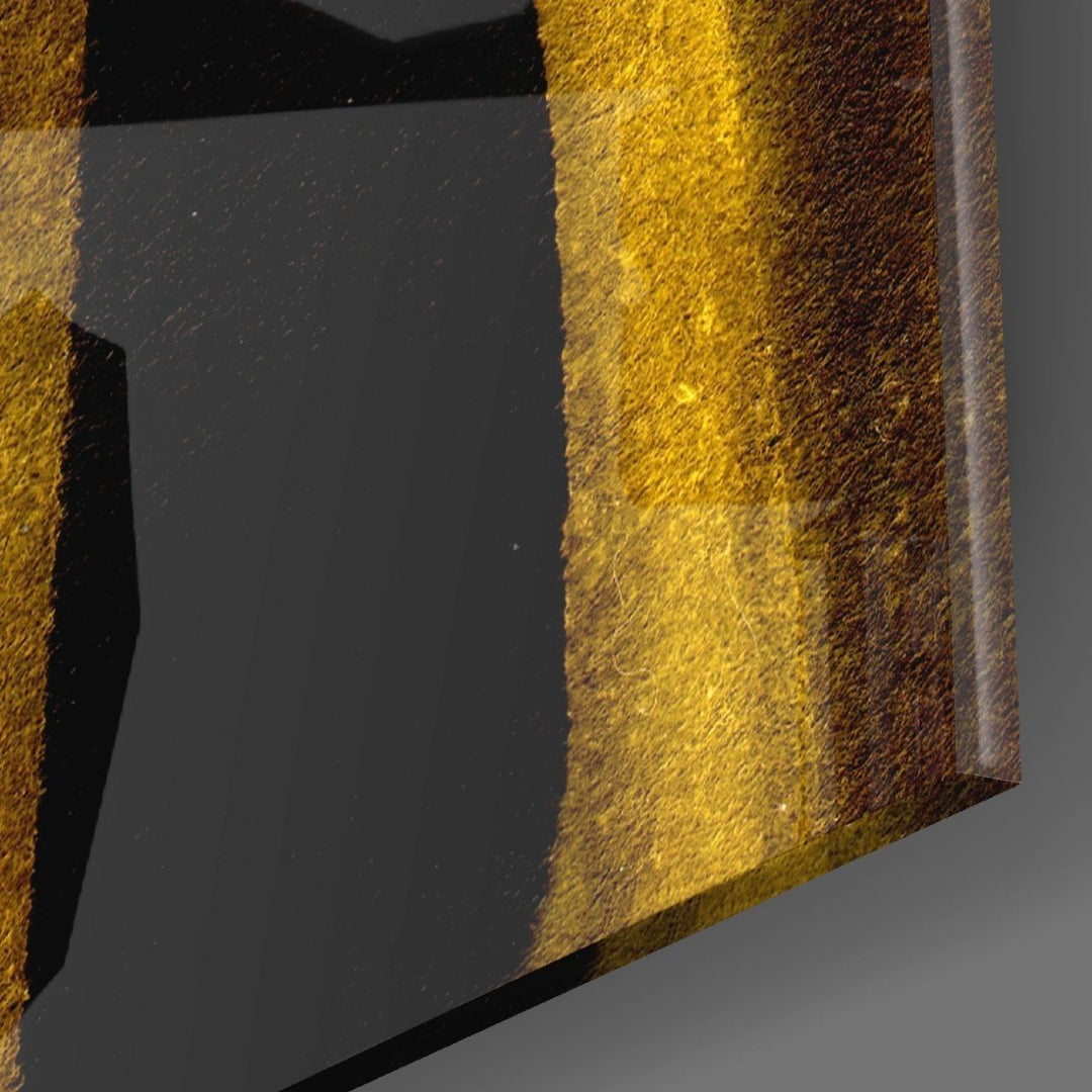 Sarı Hikaye Cam Tablo