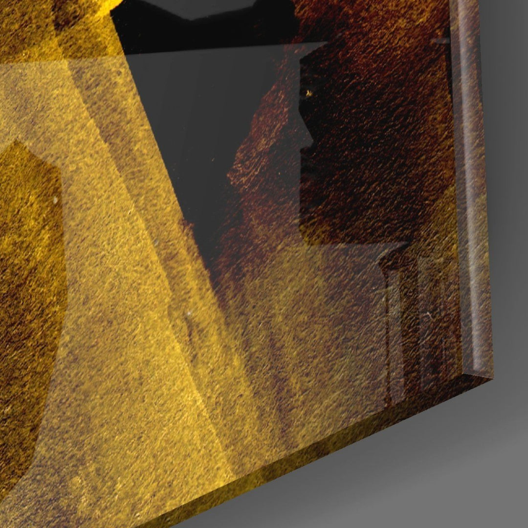 Sarı Hikaye Cam Tablo