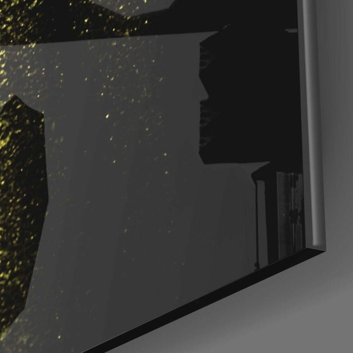 Sarı Işıklar Cam Tablo