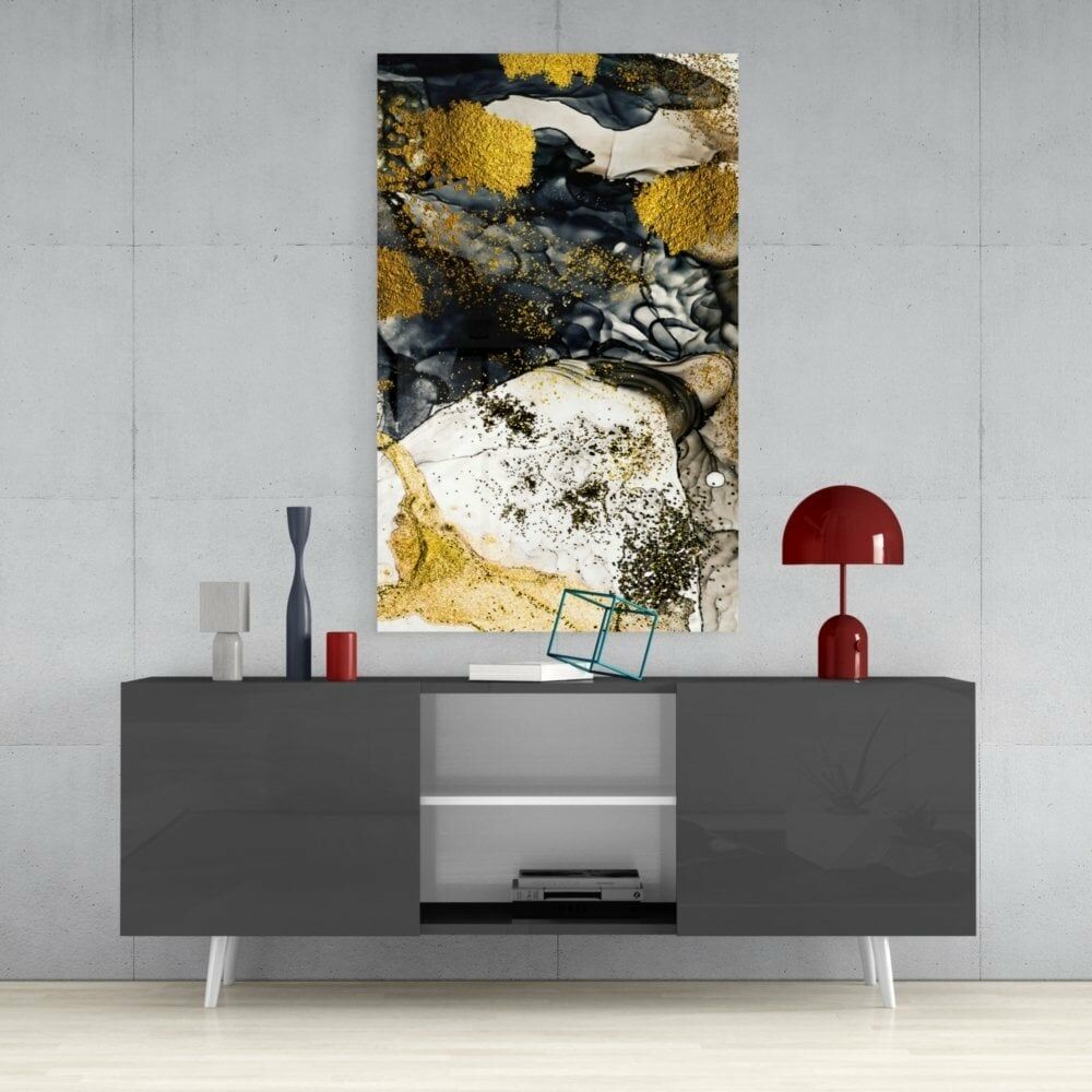 Sarının Dansı Cam Tablo