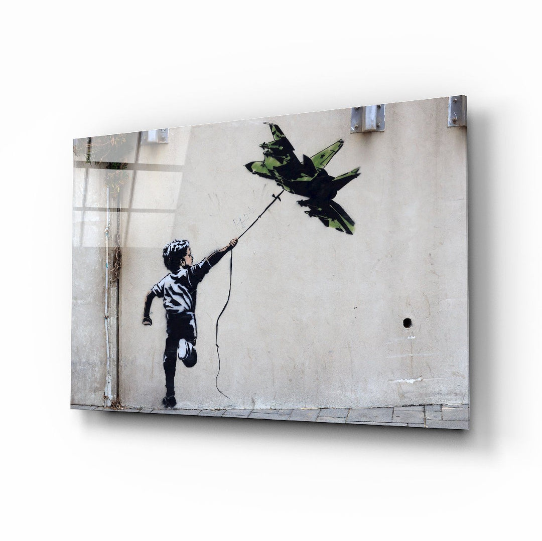 Savaş Uçurtması Cam Tablo