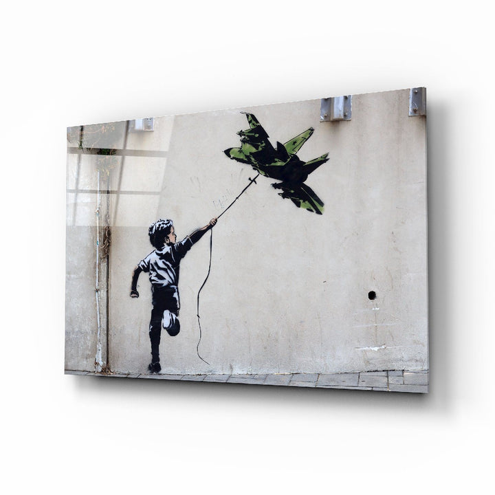 Savaş Uçurtması Cam Tablo