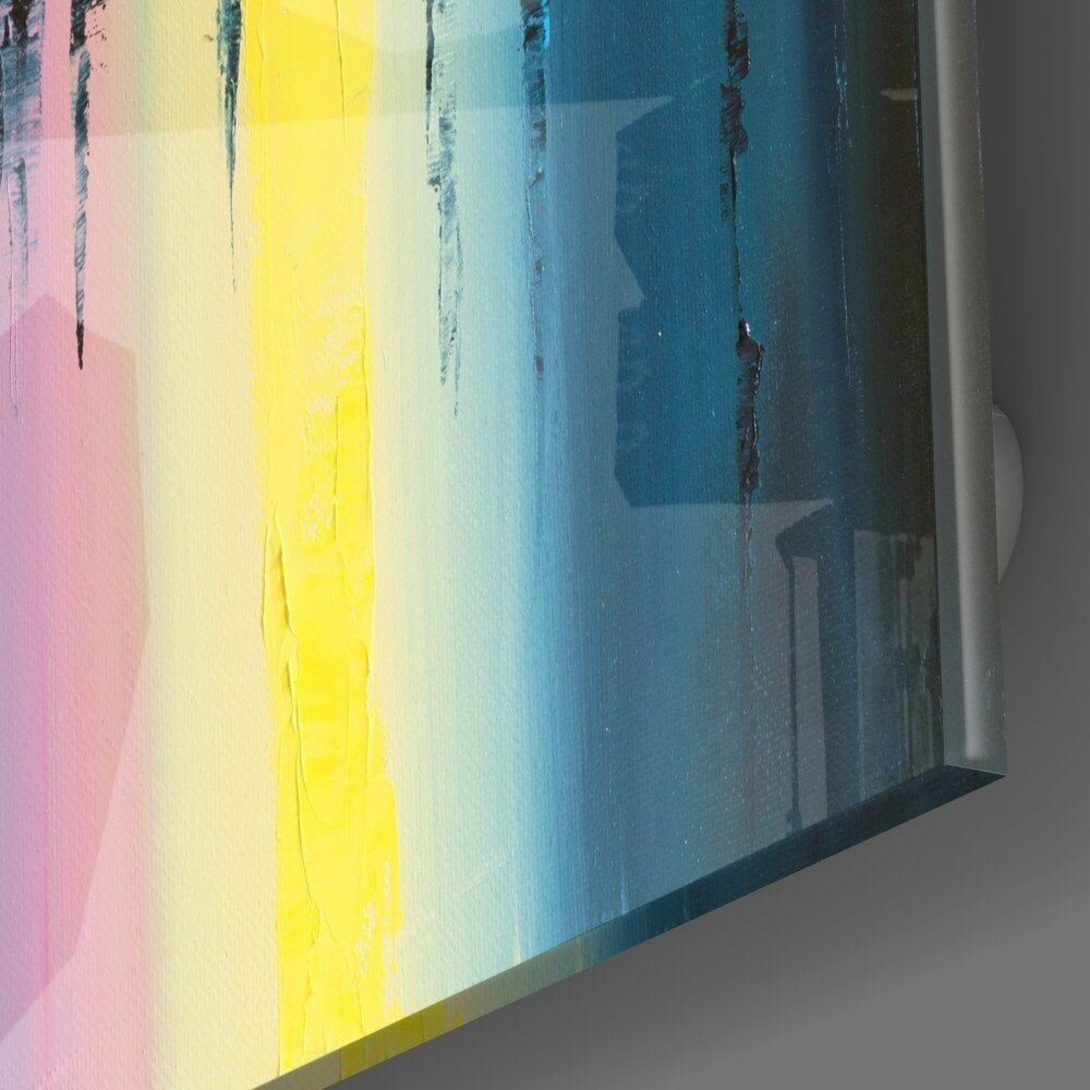 Şehir Silüet Cam Tablo