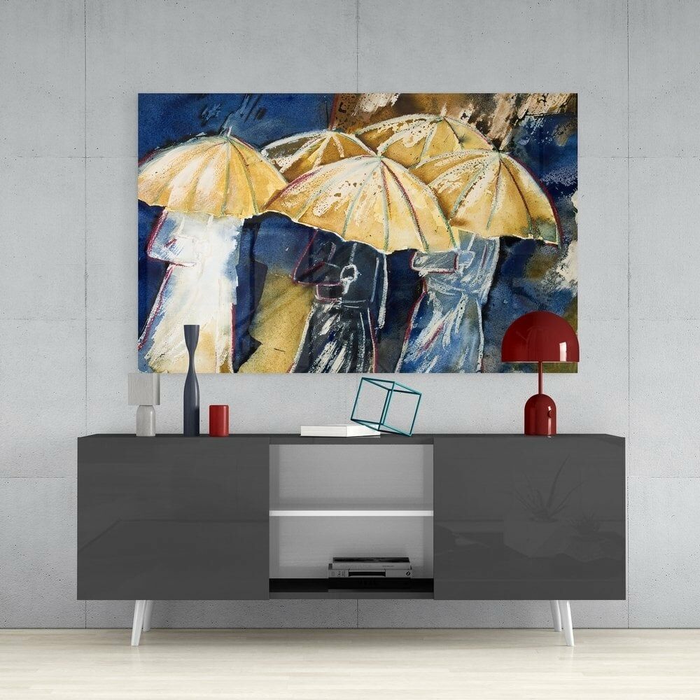 Şemsiyeler Cam Tablo