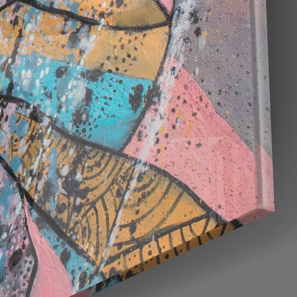 Sessizlik Kadın Cam Tablo