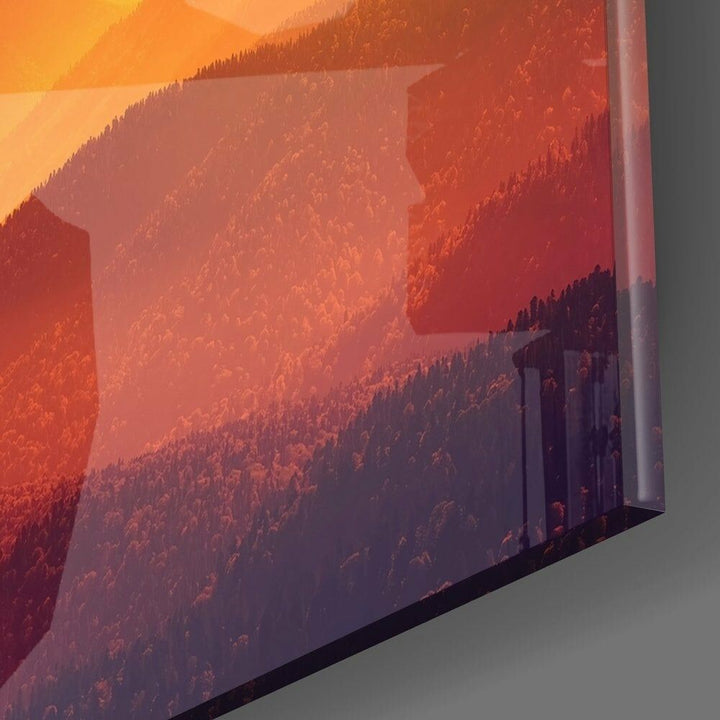 Sıcak Manzara Cam Tablo