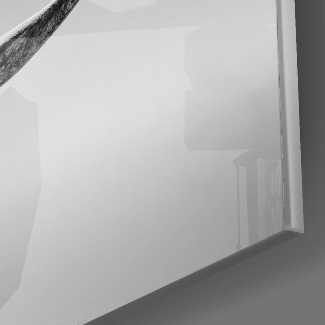 Siyah Gergedan Cam Tablo