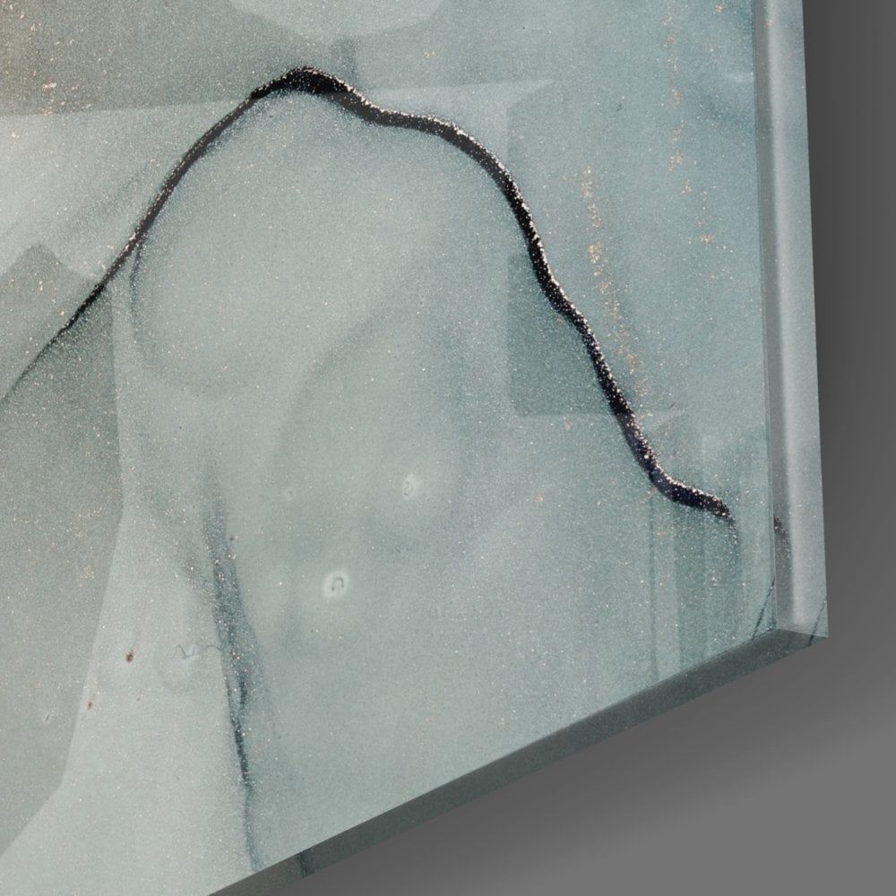 Soft Mermer Desen Cam Tablo