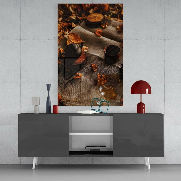 Sonbaharda Piknik Cam Tablo