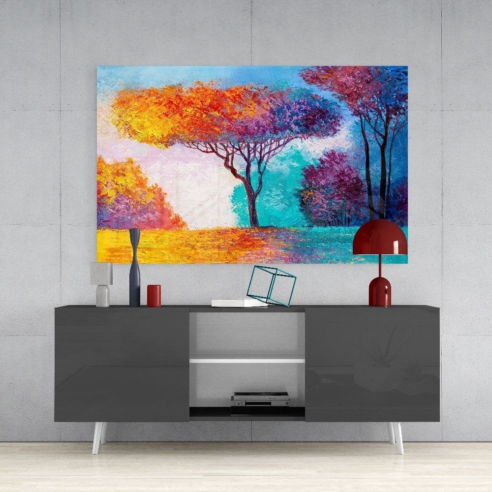 Sonbaharın Hikayesi Cam Tablo