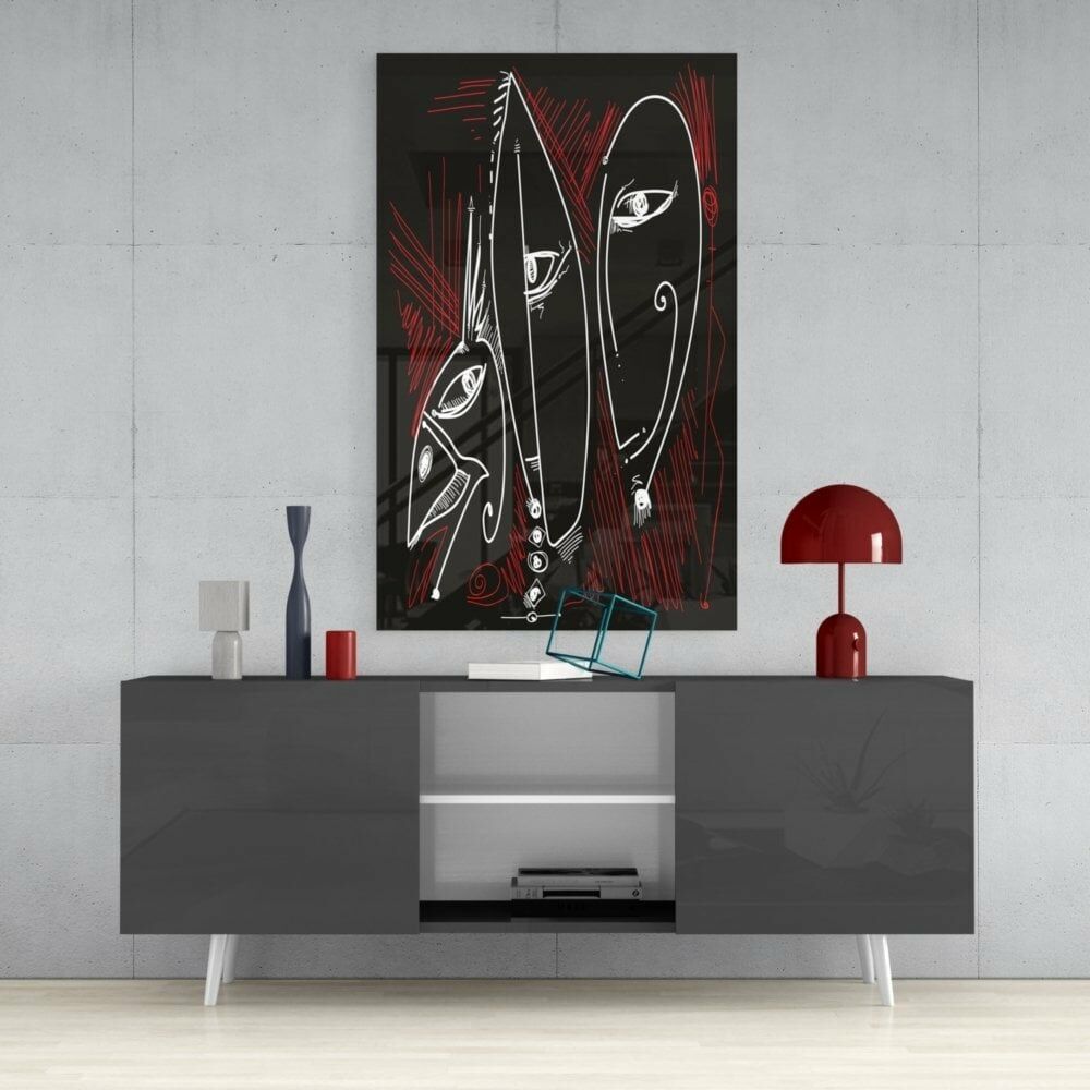 Soyut Cam Tablo No:9031