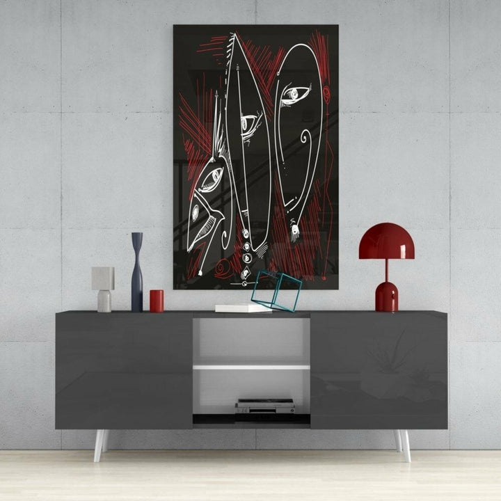 Soyut Cam Tablo No:9031