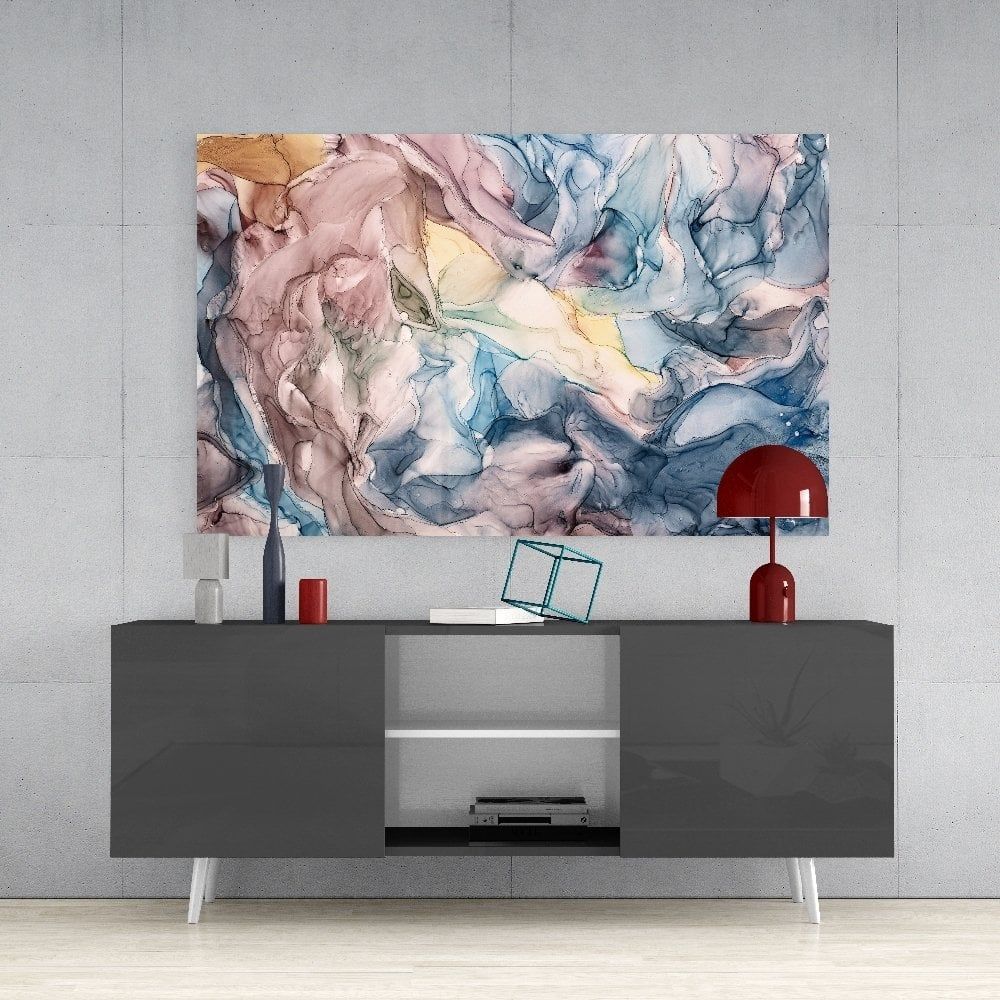 Soyut Derinlik Cam Tablo No:2040