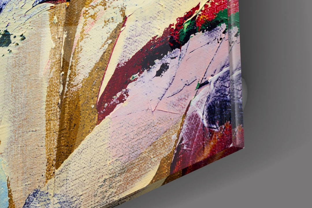 Soyut Desen Cam Tablo