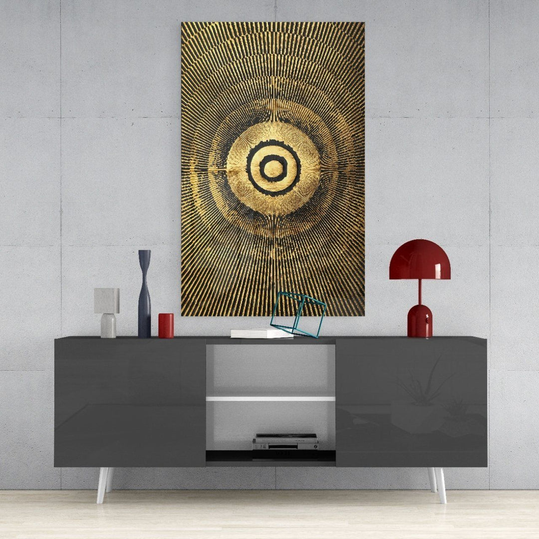 Soyut Döngü Cam Tablo