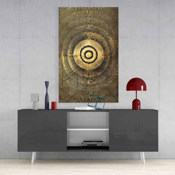 Soyut Döngü Cam Tablo