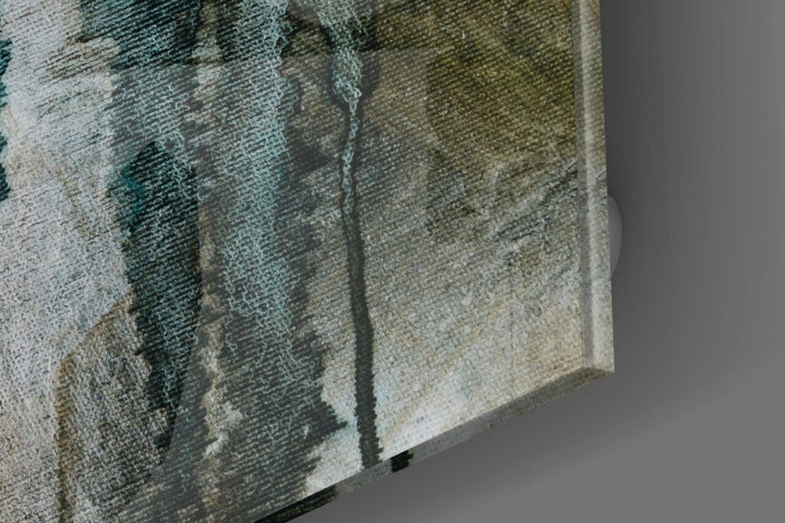 Soyut Renkler Cam Tablo