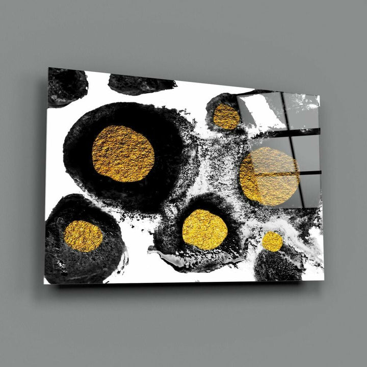 Soyut Renkler Cam Tablo