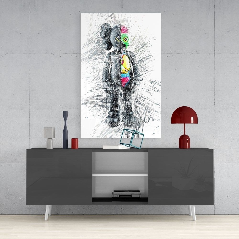 Soyut Robot Cam Tablo