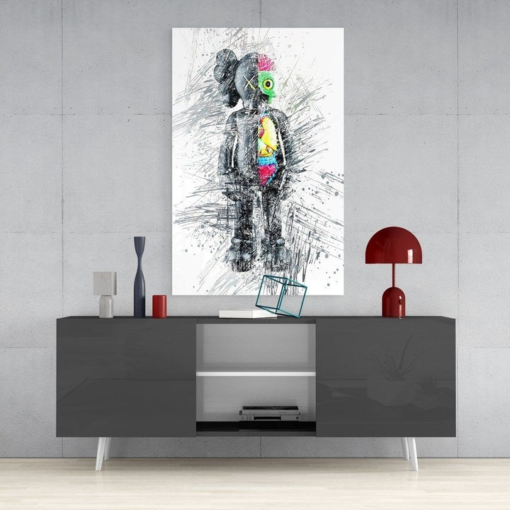 Soyut Robot Cam Tablo
