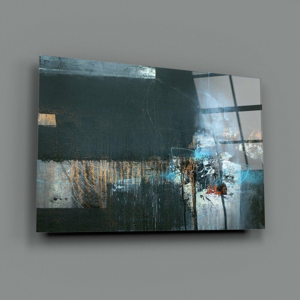 Soyut Sanat Cam Tablo