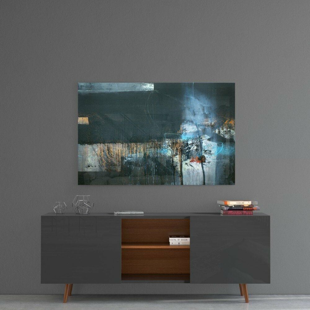 Soyut Sanat Cam Tablo