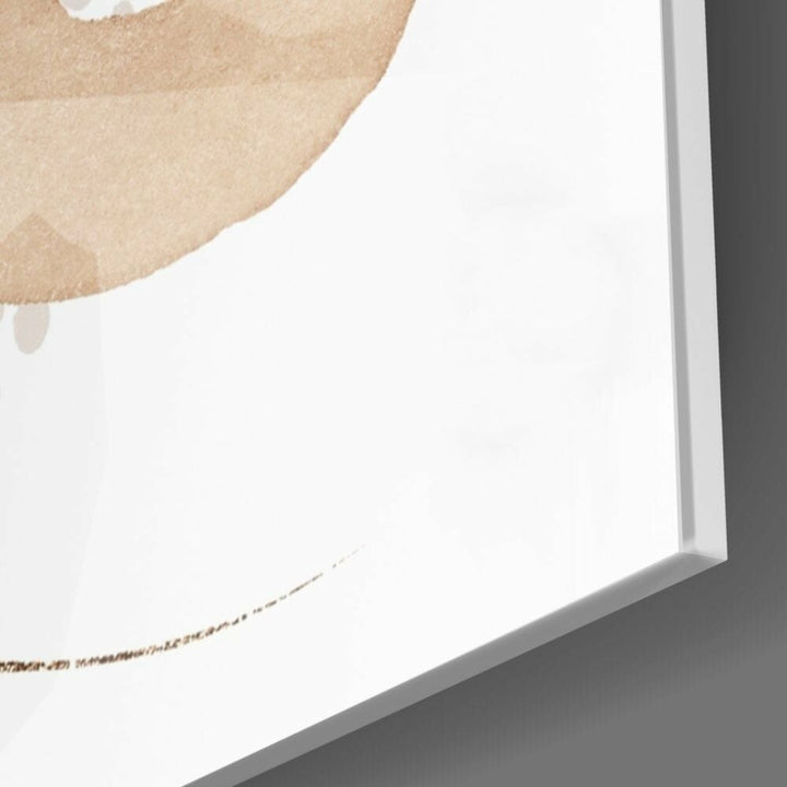 Soyut Şekiller Cam Tablo