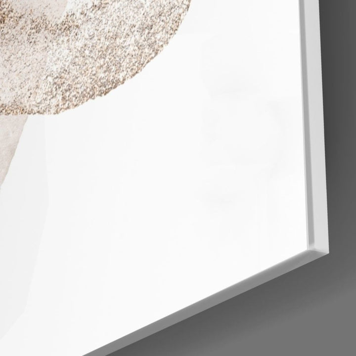 Soyut Şekiller Cam Tablo