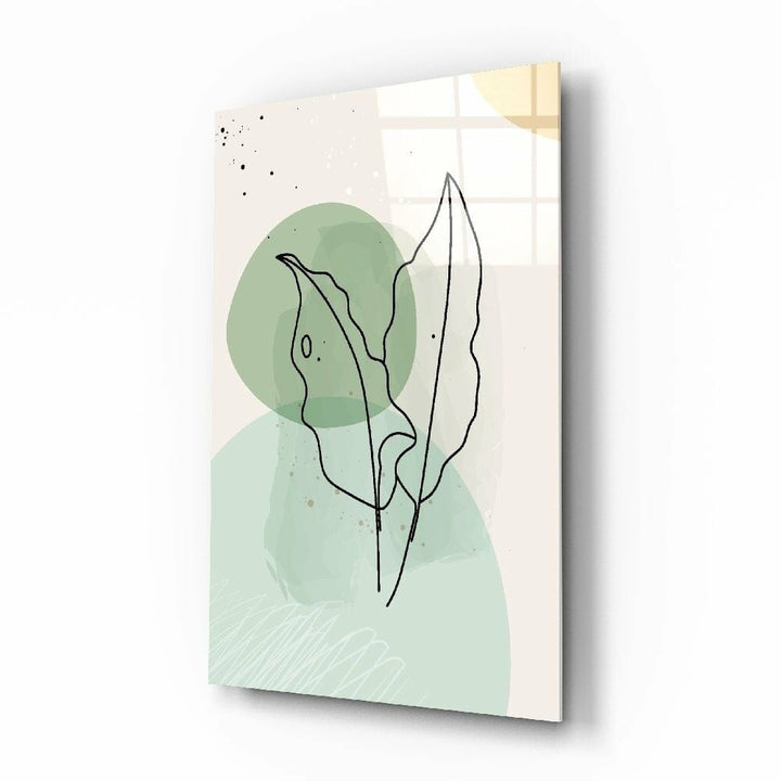 Soyut Şekiller Cam Tablo No:2074