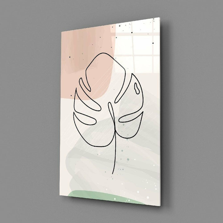 Soyut Şekiller Cam Tablo No:2075