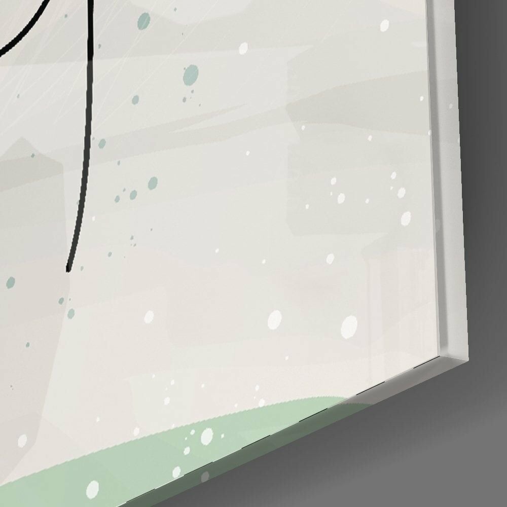 Soyut Şekiller Cam Tablo No:2075