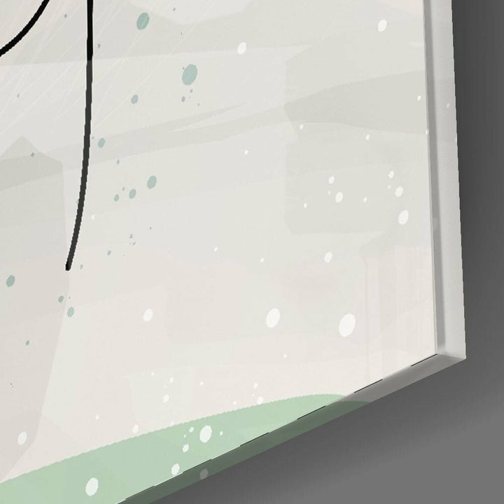 Soyut Şekiller Cam Tablo No:2075