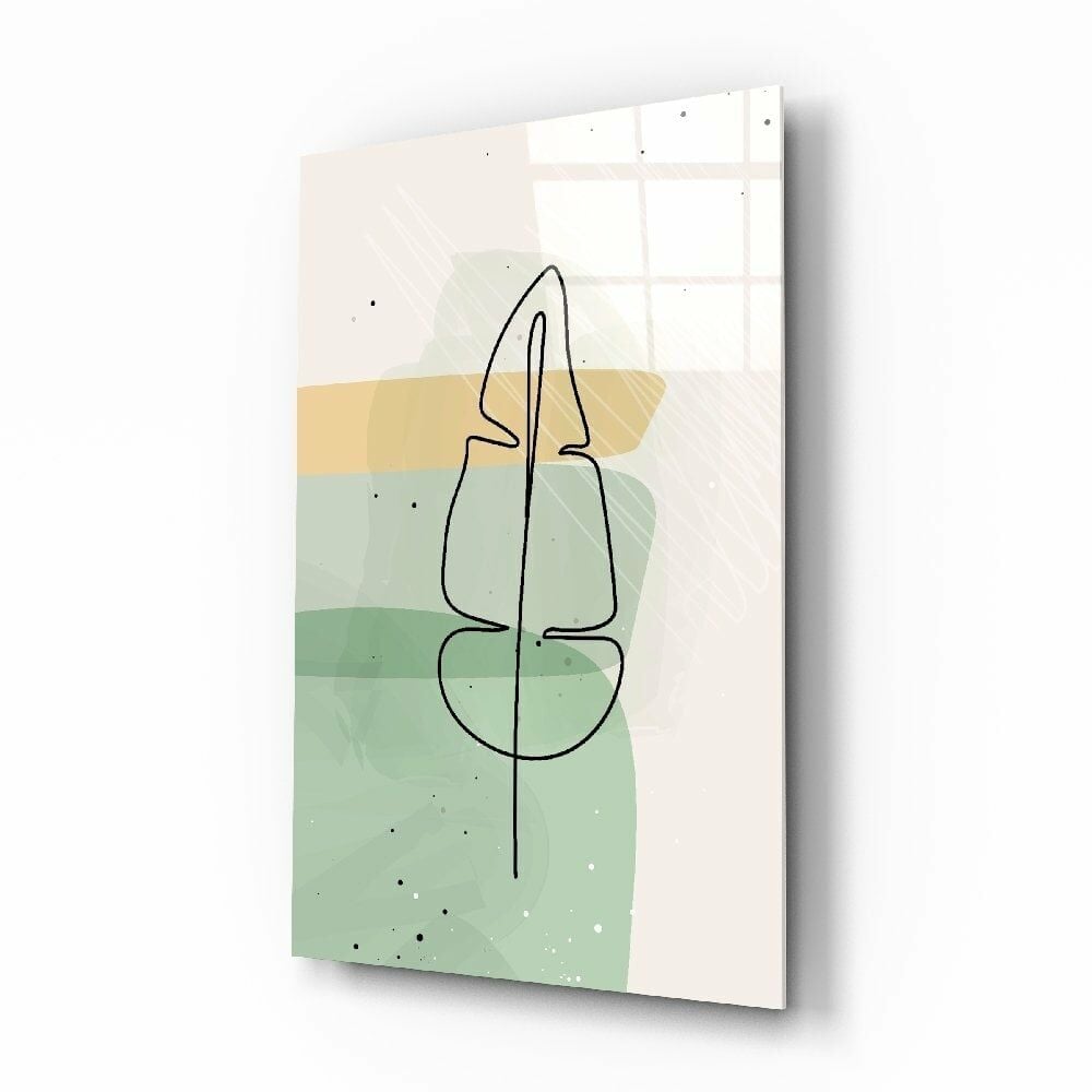 Soyut Şekiller Cam Tablo No:2076