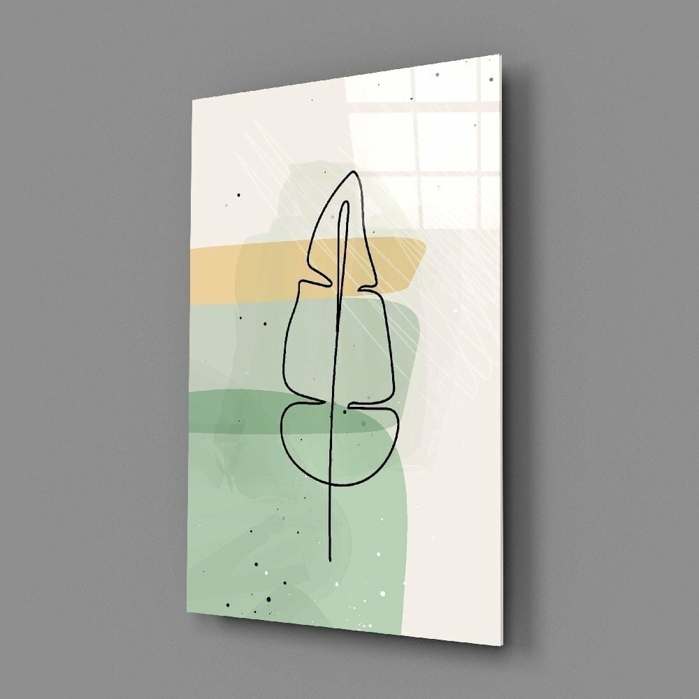 Soyut Şekiller Cam Tablo No:2076