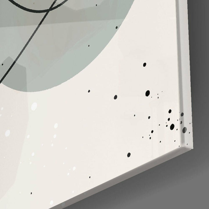 Soyut Şekiller Cam Tablo No:2077