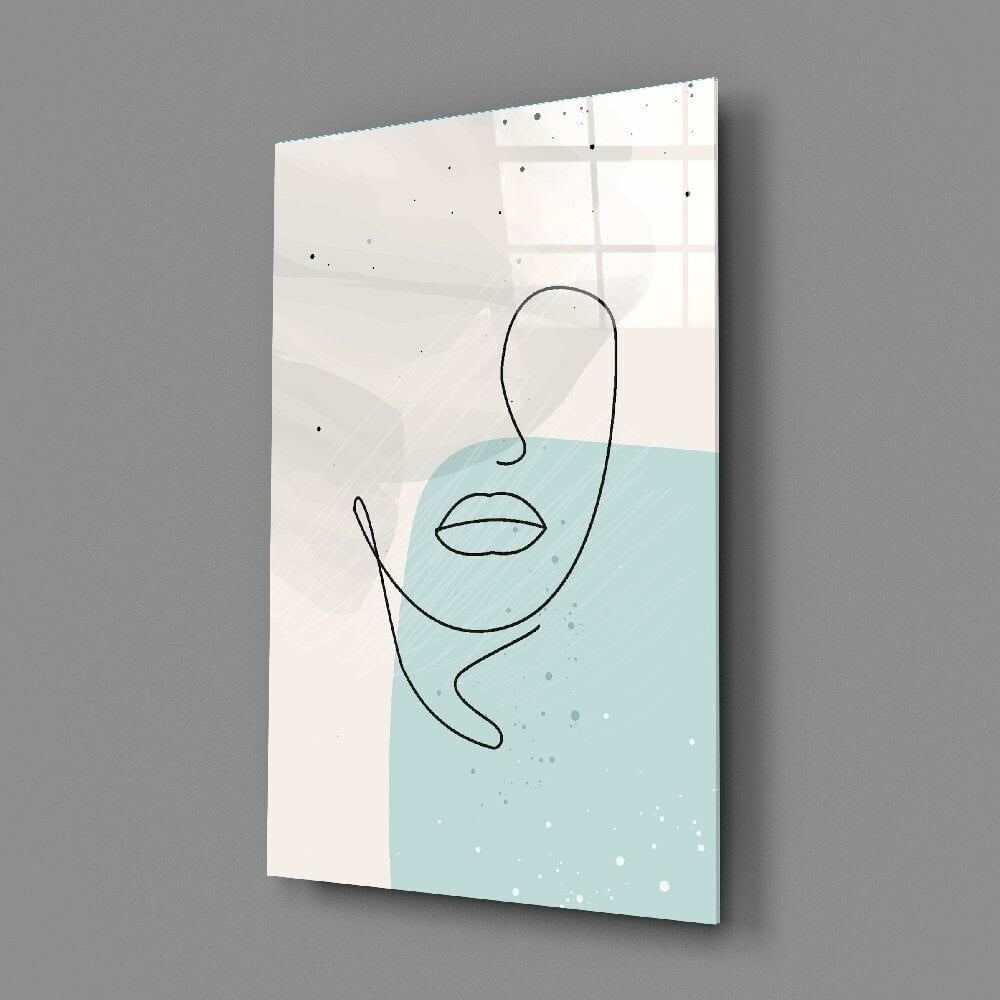 Soyut Şekiller Cam Tablo No:2078