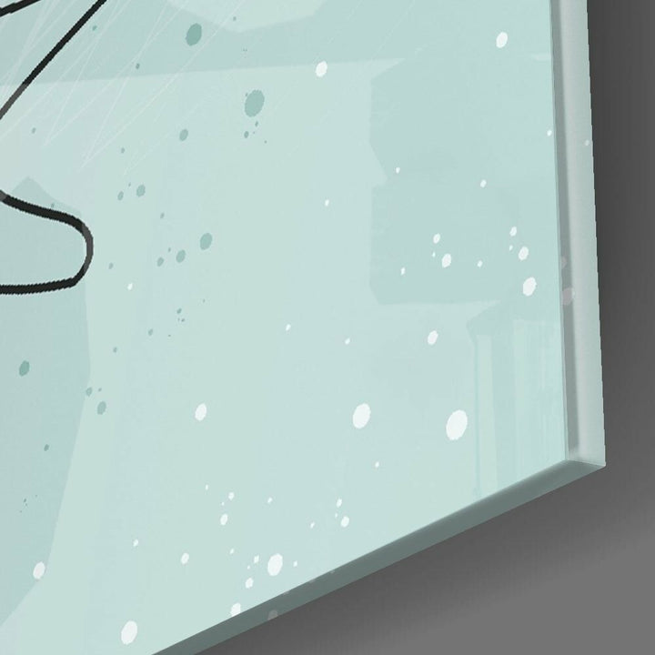 Soyut Şekiller Cam Tablo No:2078