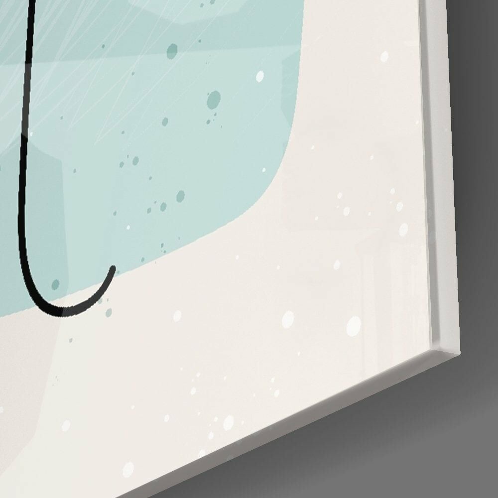 Soyut Şekiller Cam Tablo No:2081