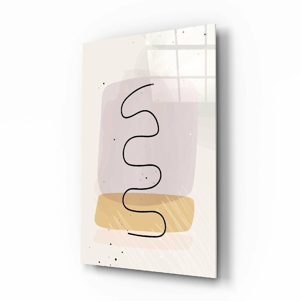 Soyut Şekiller Cam Tablo No:2082