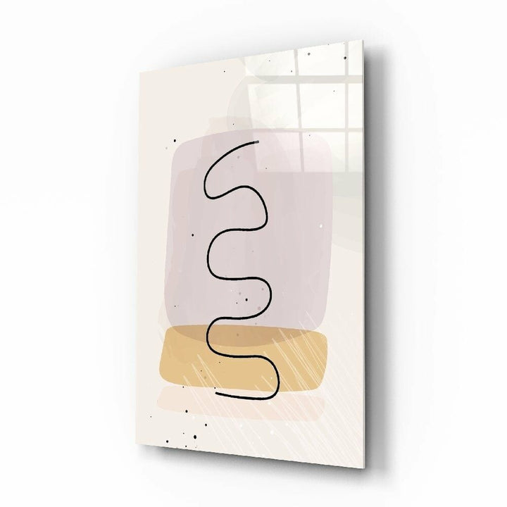 Soyut Şekiller Cam Tablo No:2082