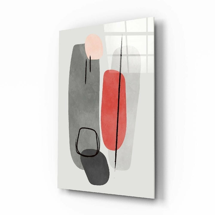 Soyut Şekiller Cam Tablo No:2089